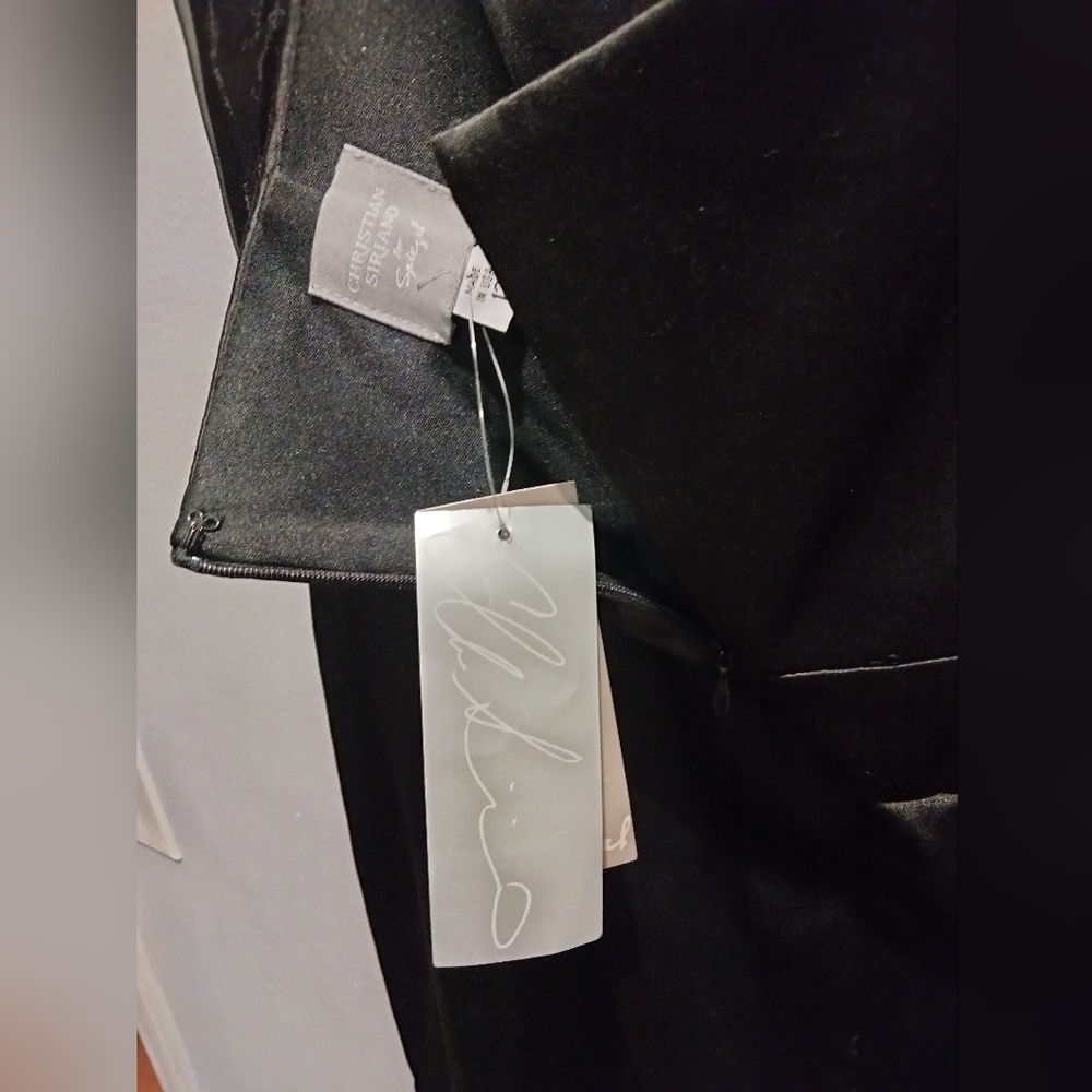 NWT Christian Siriano black mini dress - Picture 9 of 10